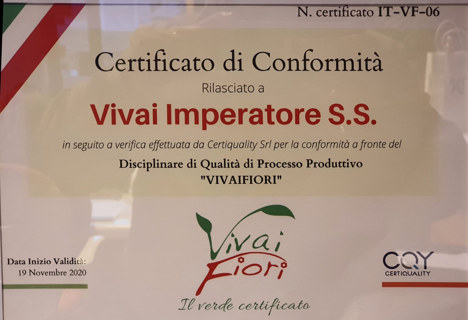 Certificato di Conformità